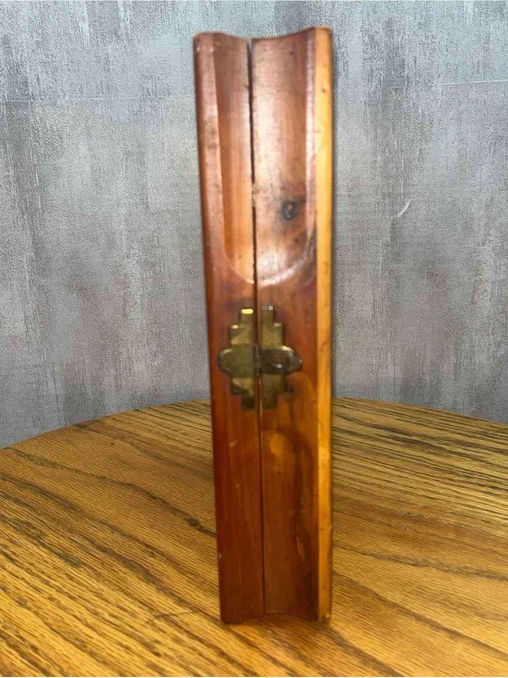 Cedar Wood Holy Bible Hinged Storage Keepsake Box